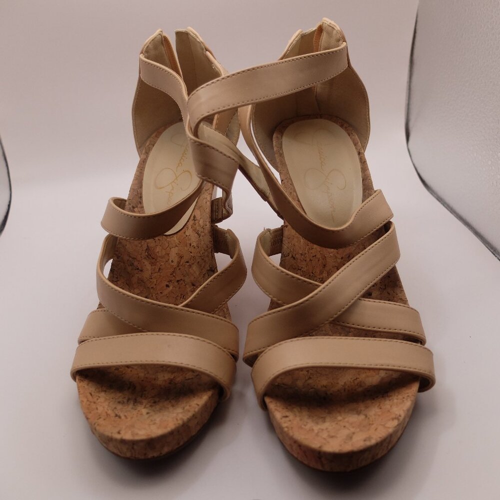 Strappy wedge sandals